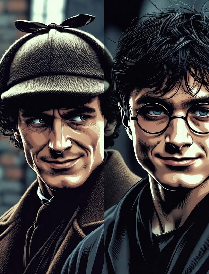 sherlock holmes harry potter fanfiction crossover fanart 夏洛克·福尔摩斯 哈利·波特 同人小说 交叉同人图